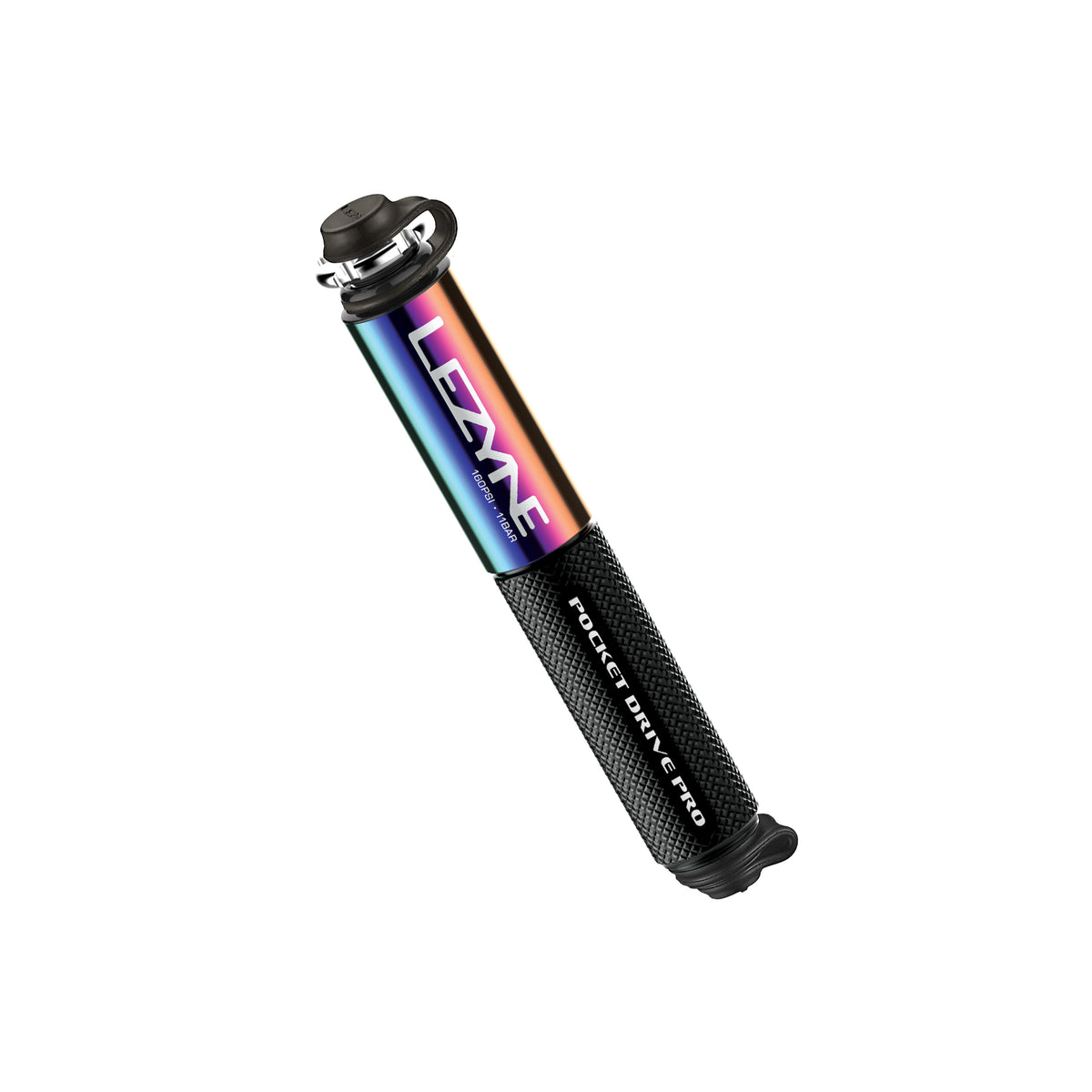 LEZYNE MINI POCKET DRIVE PRO håndpumpe, metallisk sort