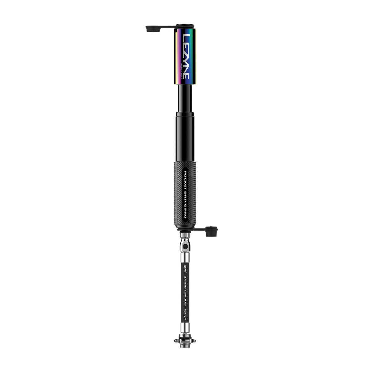 LEZYNE MINI POCKET DRIVE PRO håndpumpe, metallisk sort