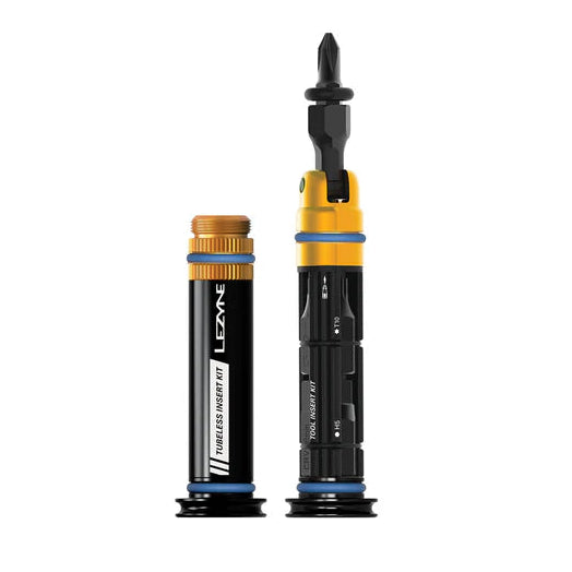 Tubeless opravná sada + multifunkční nástroj M integrovaný do řidítek LEZYNE DUAL