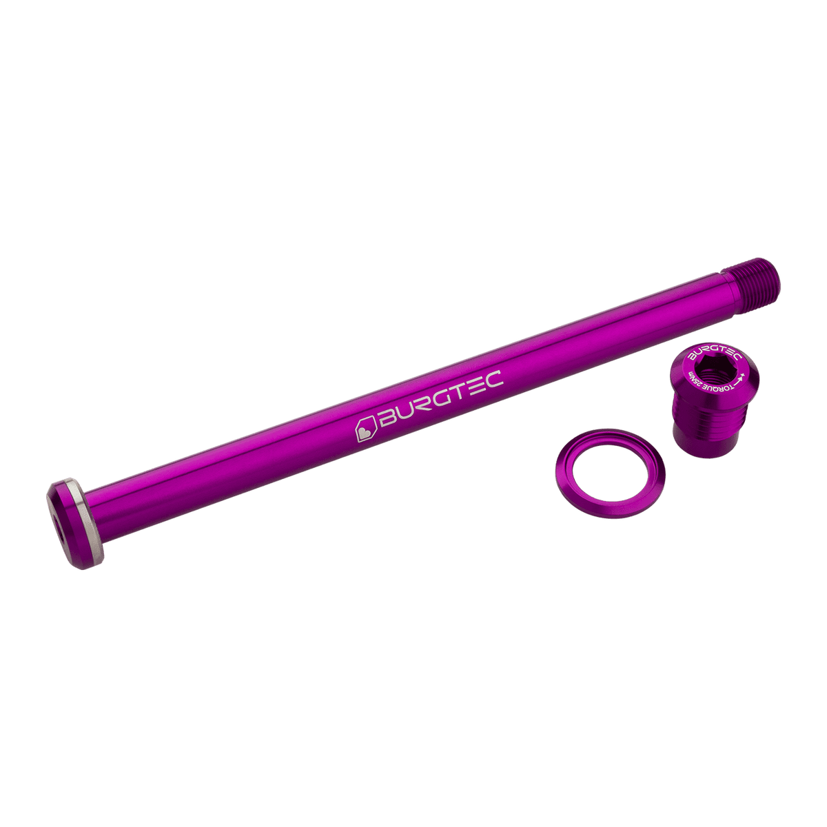 BURGTEC 174mm Baghjulsakse til Yeti-ramme Violet