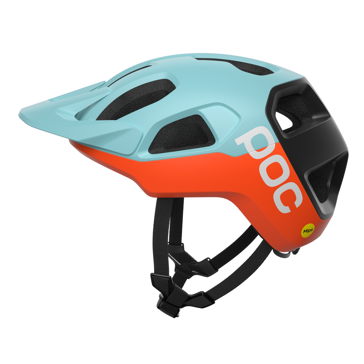 MTB-helm POC CULARIS Blauw/Oranje Mat