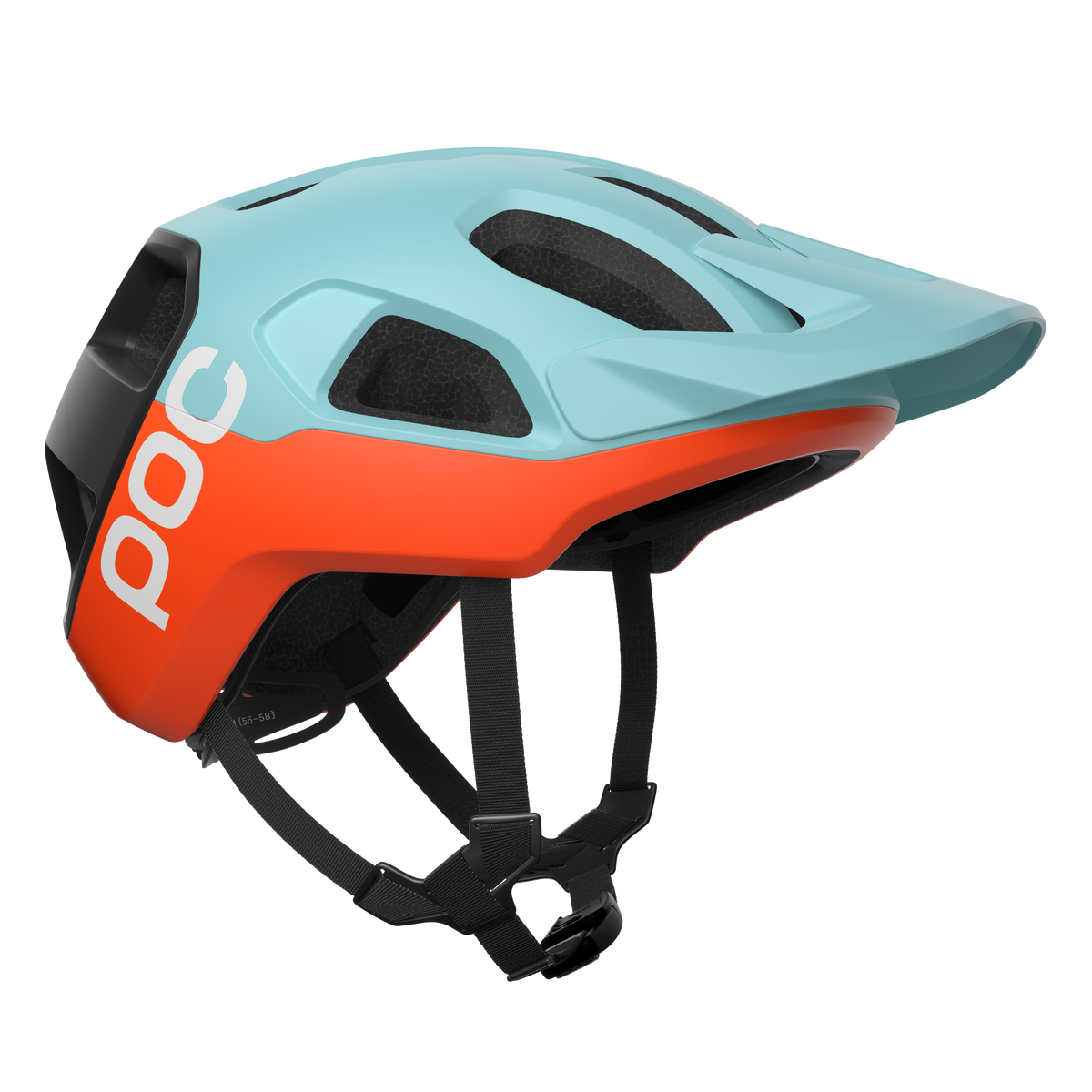 MTB-helm POC CULARIS Blauw/Oranje Mat