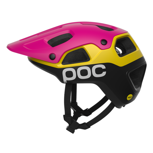 MTB-hjälm POC CULARIS PURE Rosa/Gul/Svart