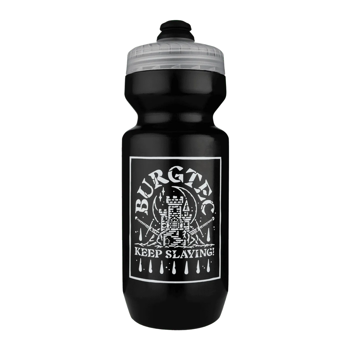 BURGTEC GUZZLE Keep Slaying Water Bottle Black
