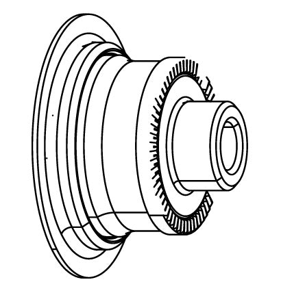ZIPP Cognition-endestykke til baghjulsaksel på drivsiden Shimano HG #11.2018.033.002