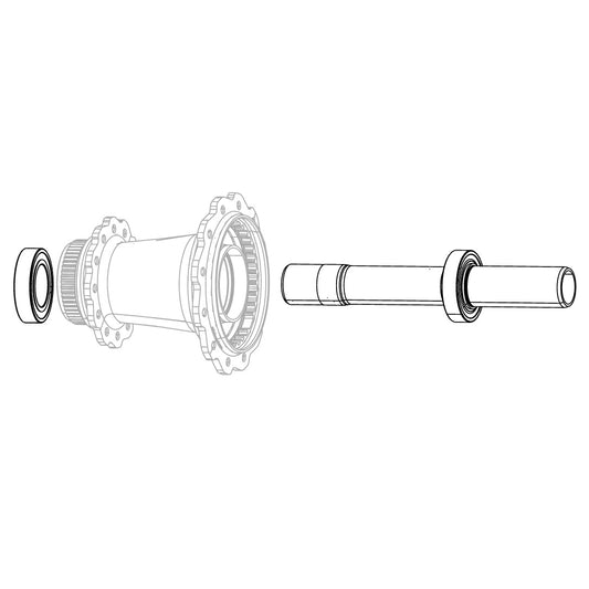 ZIPP Cognition V2 NSW Disc Brake-baghjulsaksel med bagleje (2x 61903) #11.2018.065.004