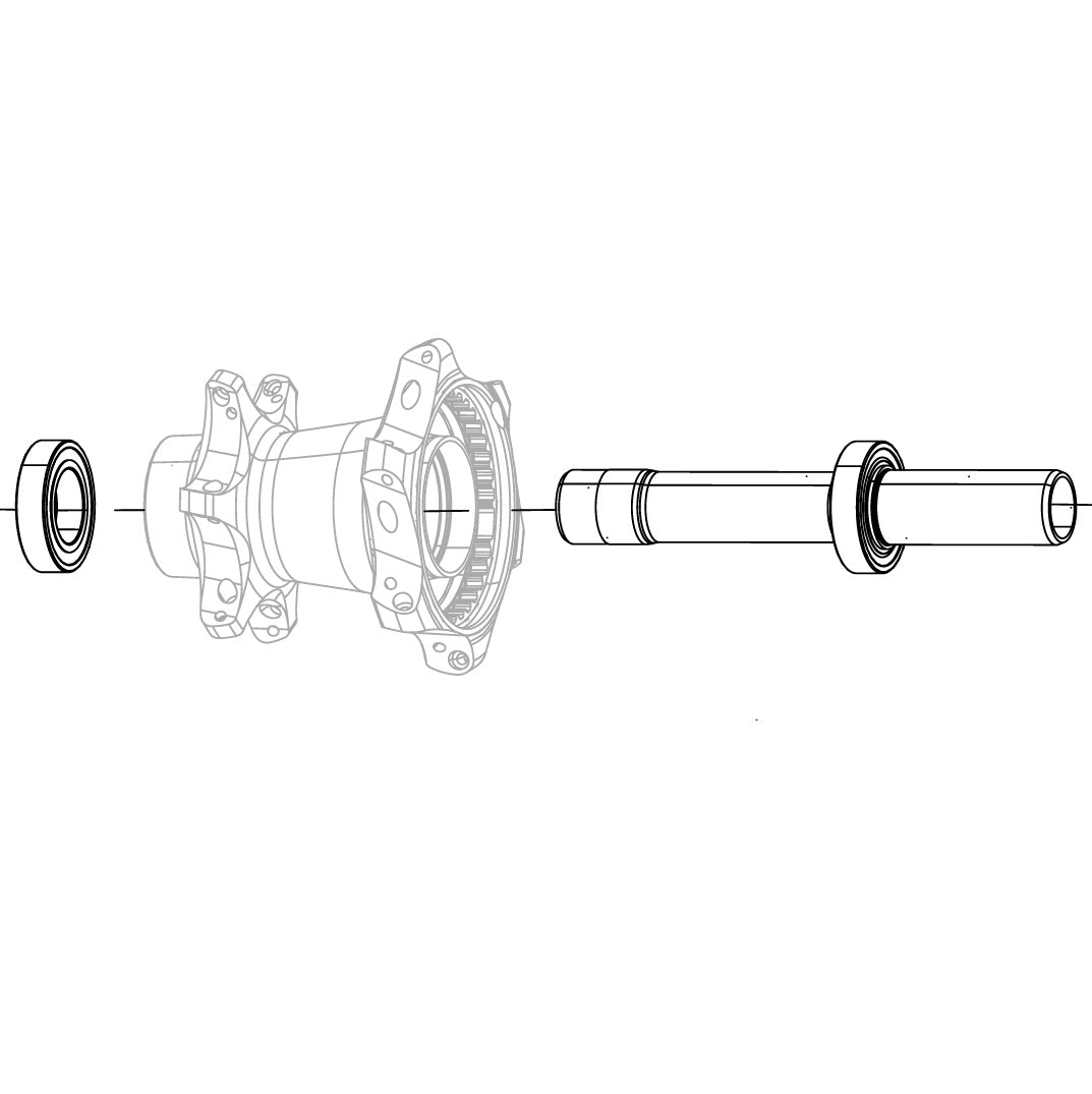 ZIPP Cognition V2 NSW Rim Brake baghjulsaksel med lejer (2x 61903) #11.2018.065.005