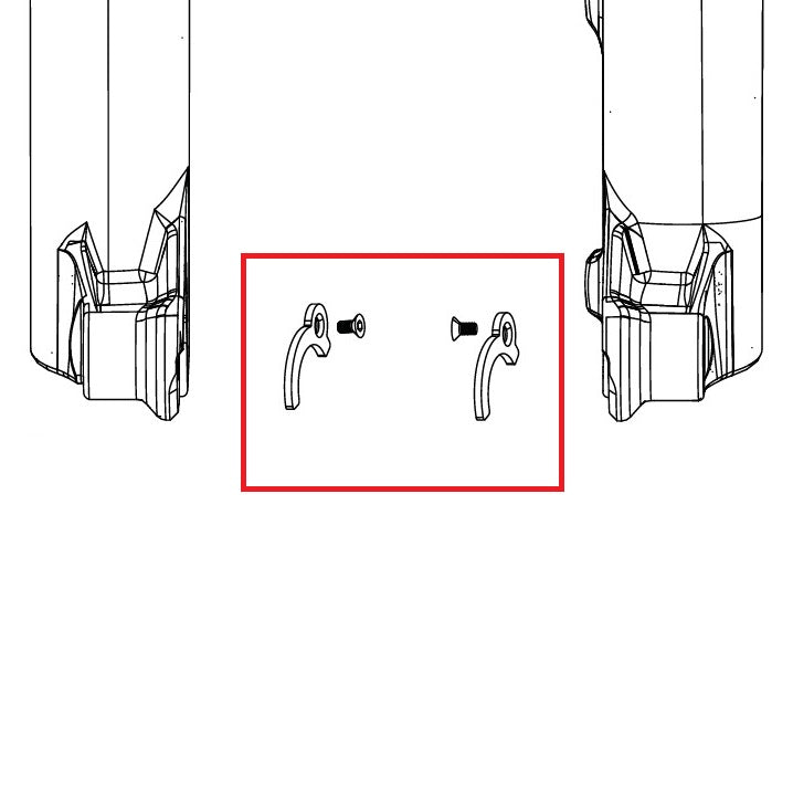 ROCKSHOX ENDCAP 31>21mm Hub Adapters PIKE C1/LYRIK D1/ZEB A2 FLIGHT ATTENDANT (2023+)