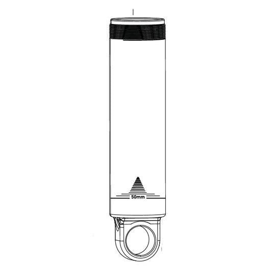 ROCKSHOX Rear Shock Body with Standard Eyelet and Hydraulic Bottom-Out, 60 mm, for SUPER DELUXE C1-C2 #11.4118.054.600