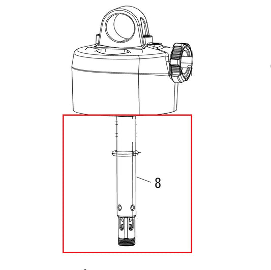 Dušilna palica ROCKSHOX 47,5–55 mm za DELUXE RT/RL (A1-A2)/RLR (A1-B1)/DELUXE ULTIMATE REMOTE (B2) #11.4118.068.550