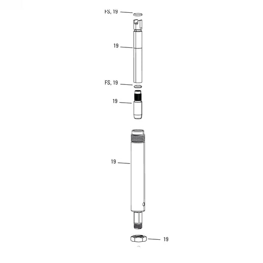 Sklop batnice amortizerja ROCKSHOX MONARCH RL/RT/XX (B1+) 222 × 66 mm #11.4118.099.010