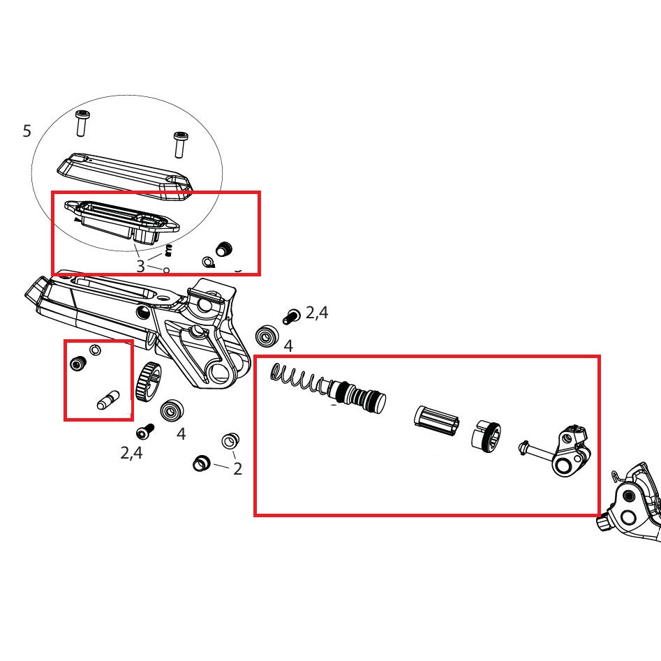 Kit Εσωτερικών Εξαρτημάτων Μοχλού SRAM CODE ULTIMATE/SILVER STEALTH C1