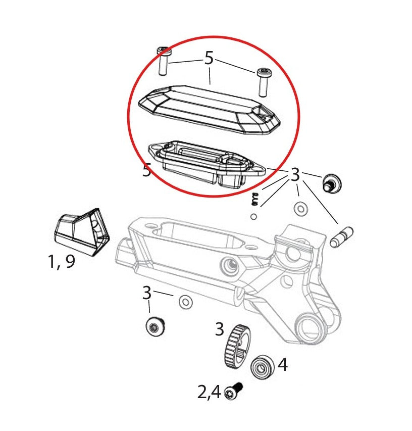 SRAM MAVEN Ultimate/Silver/Bronze Remhendel Kappenkit