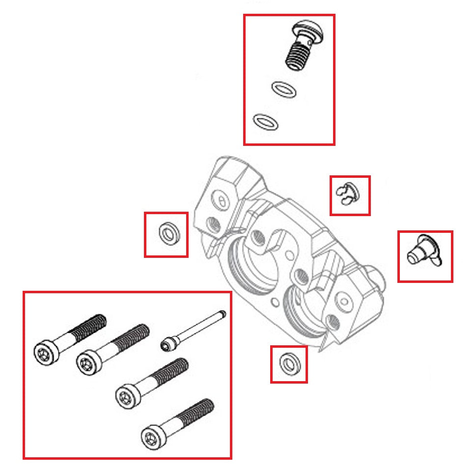 SRAM MAVEN Ultimate/Silver/Bronze Brake Calliper Bolt Kit