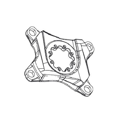 Trapas-spinnekop SRAM FORCE/RED 4 Armen 107mm
