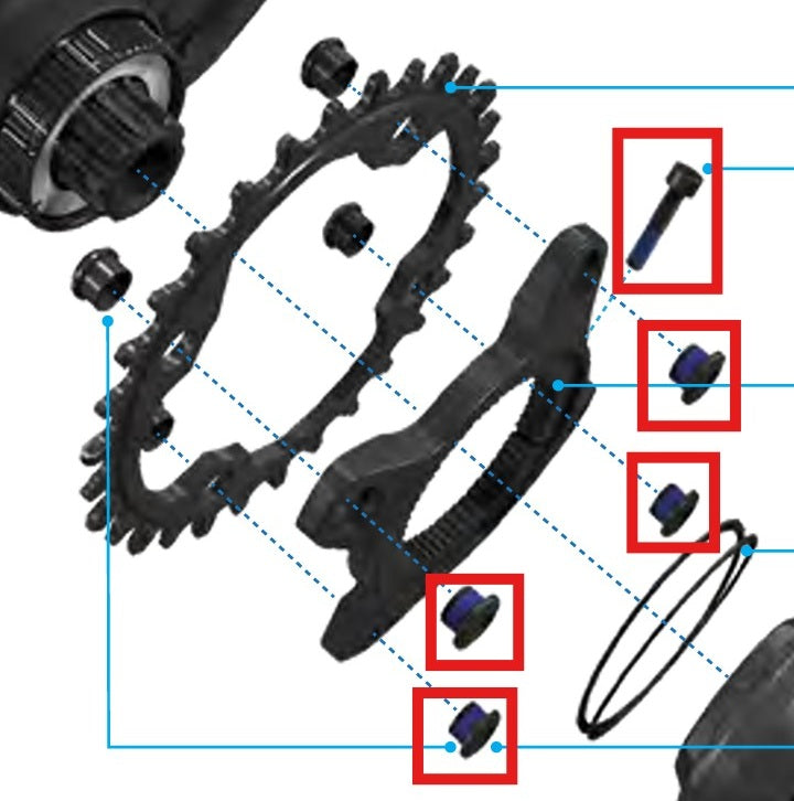 SRAM-ruuvisto SPECIALIZED MAHLE -moottorille