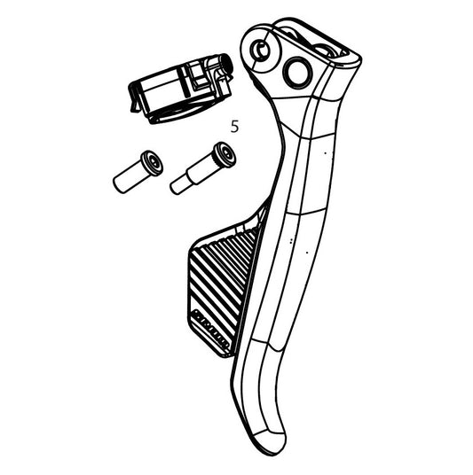 SRAM APEX/RIVAL AXS enkelt venstre grebsarm