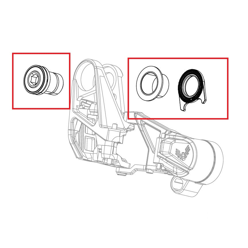 SRAM X0 T-TYPE EAGLE AXS Derailleur Mounting Bolt Kit