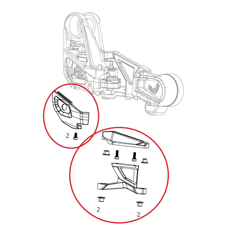SRAM XX-SL T-Type Eagle AXS Derailleur Protection Kit