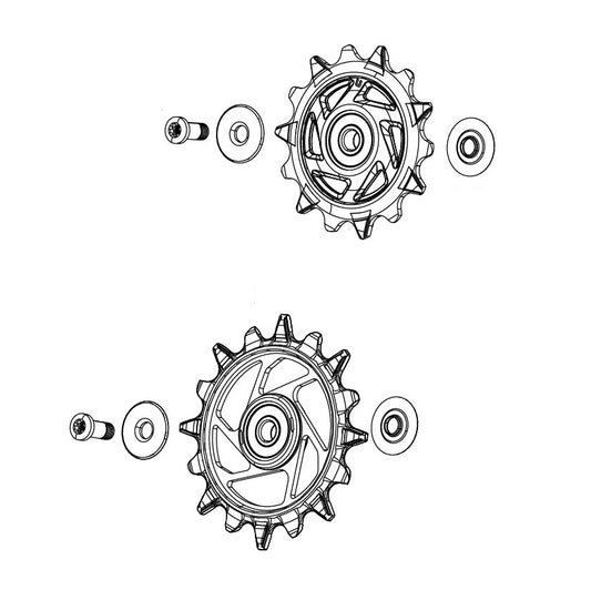 Takavaihtajan johtorullat 12V SRAM XX-SL T-TYPE EAGLE AXS / RED XPLR E1