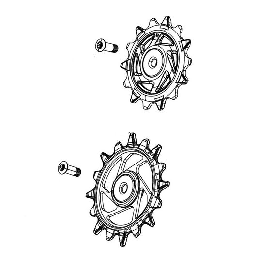 Takavaihtajan johtorullat 12V SRAM X0/GX T-TYPE EAGLE AXS / RIVAL XPLR E1