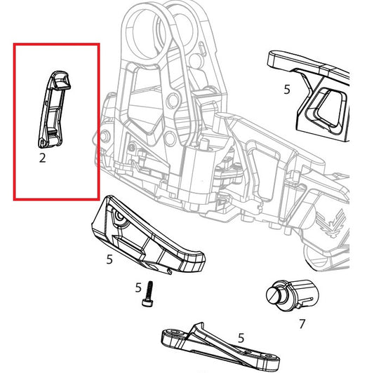 Battery Locking Clip/Lever SRAM GX T-Type AXS Derailleur