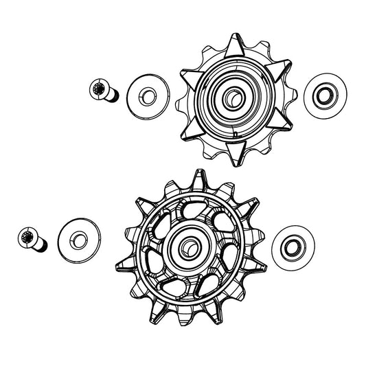 Bagskifterpulleyhjul 7V SRAM XX DH T-TYPE EAGLE AXS