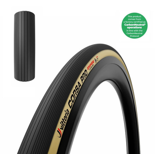 Däck VITTORIA CORSA PRO WIDE Graphene G2.0 700c Tubeless Ready Beige