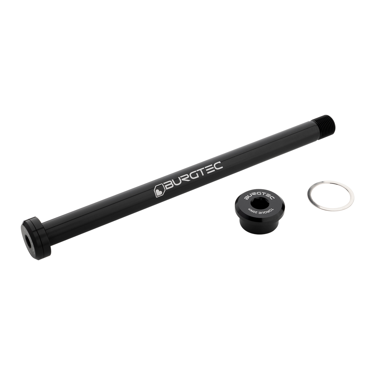 BURGTEC Baghjulsakse 173mm x 12mm 1.0mm til Rocky Mountain Ramme Sort