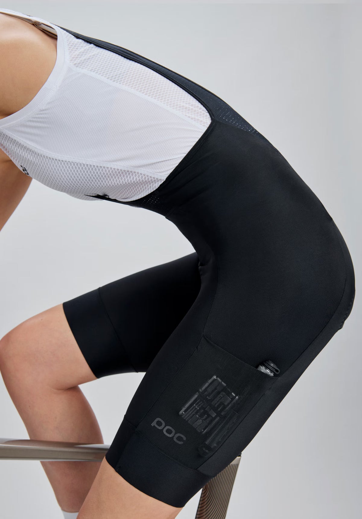 POC CADENCE CARGO Dames Korte Bretellen Fietsbroek Zwart