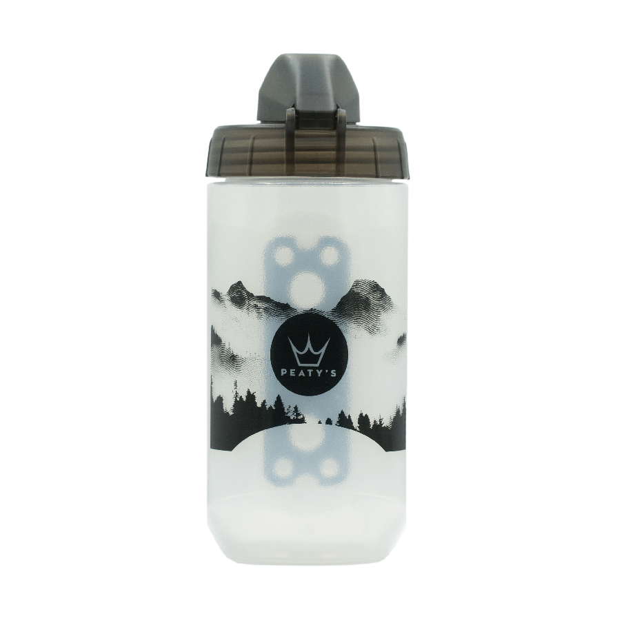 Drikkedunk og Holder Sæt PEATY'S X FIDLOCK Mountains (450 ml) Transparent