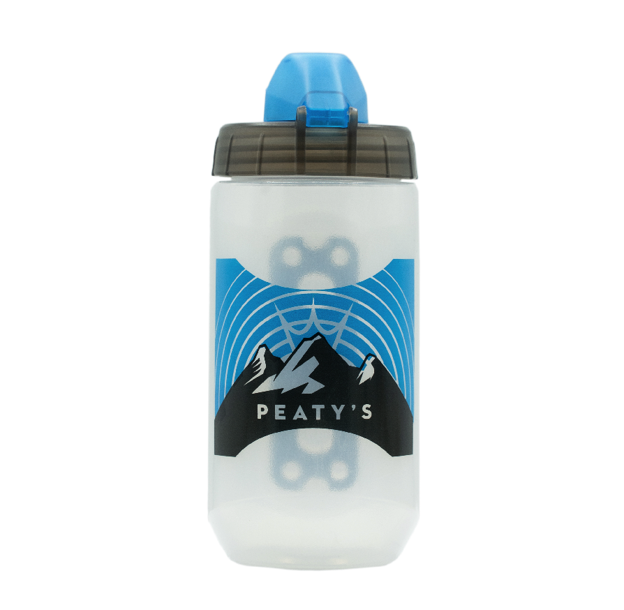 Bidon- en bidondhouderkit PEATY'S X FIDLOCK Sunrise (450ml) Transparant
