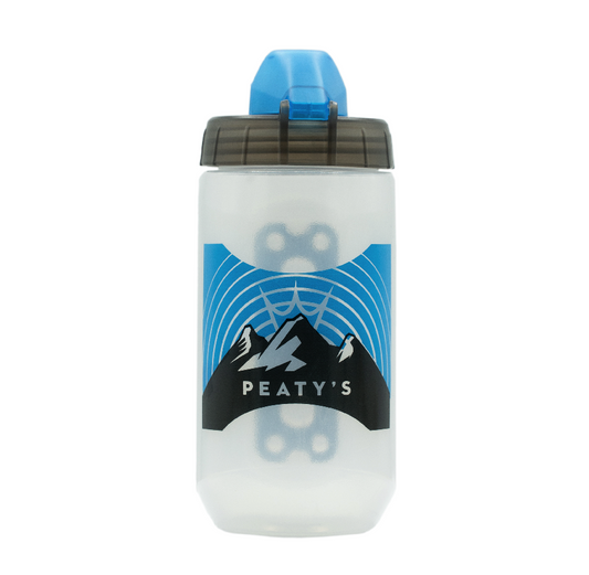 PEATY'S X FIDLOCK Sunrise Bottle and Bottle Cage Kit (450ml) Transparent