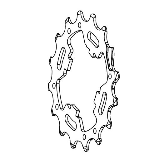 16-Tooth Sprocket for CAMPAGNOLO SUPER RECORD / CHORUS 12V