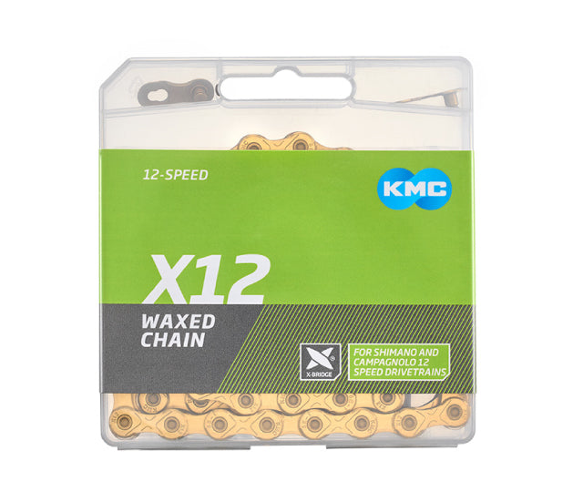 KMC X12 Waxed Ti-N Gold 12-Speed Chain