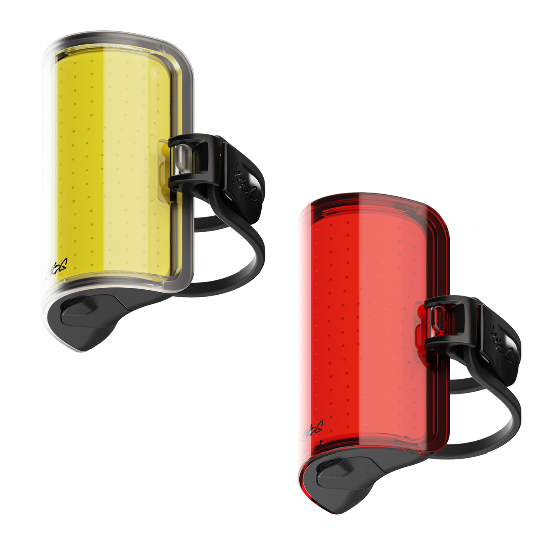 Knog Cobber Reflex Twinpack-lygtesæt, æskens indhold