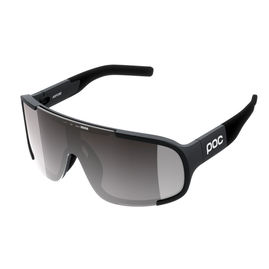 POC ASPIRE Black Clarity Road Sunny Silver Lens Glasses