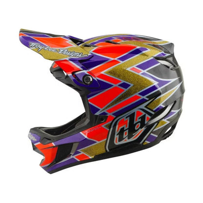 Cască MTB TROY LEE DESIGNS D4 CARBON MIPS FLUSH portocaliu/violet