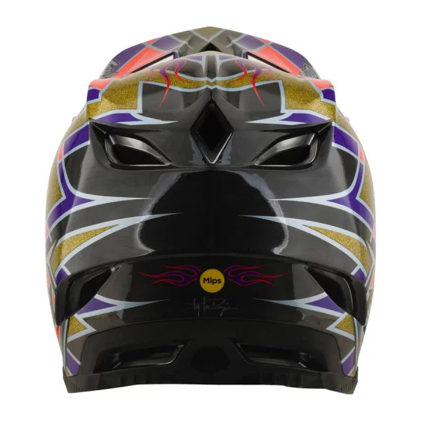 MTB-hjelm TROY LEE DESIGNS D4 CARBON MIPS FLUSH Orange/Lilla