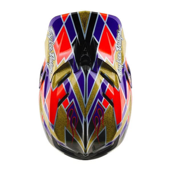 MTB-hjelm TROY LEE DESIGNS D4 CARBON MIPS FLUSH Orange/Lilla