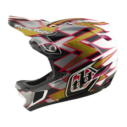 TROY LEE DESIGNS D4 COMPOSITE MIPS FLUSH Mountain Bike Helmet Black/Gold