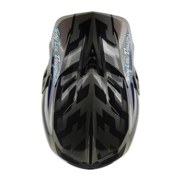 MTB helma TROY LEE DESIGNS D4 COMPOSITE MIPS BURST černá/modrá