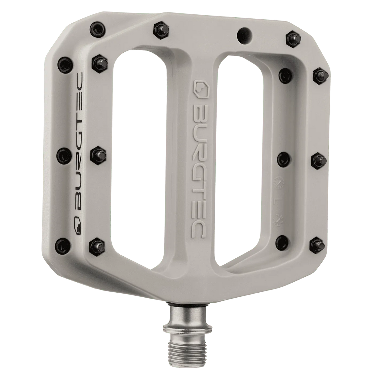 BURGTEC MK4 Composite Flade Pedaler Nase Grey Grå