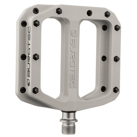 BURGTEC MK4 Composite Flat Pedals Nase Grey