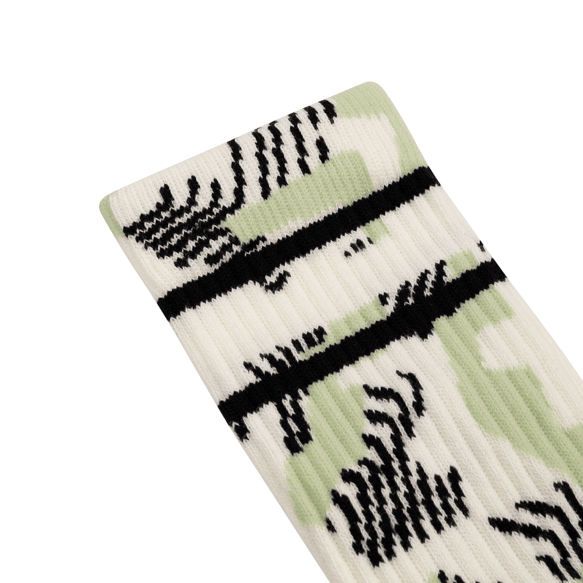 Sokken BURGTEC EVERYDAY CREW PATTERNED Wit/Groen