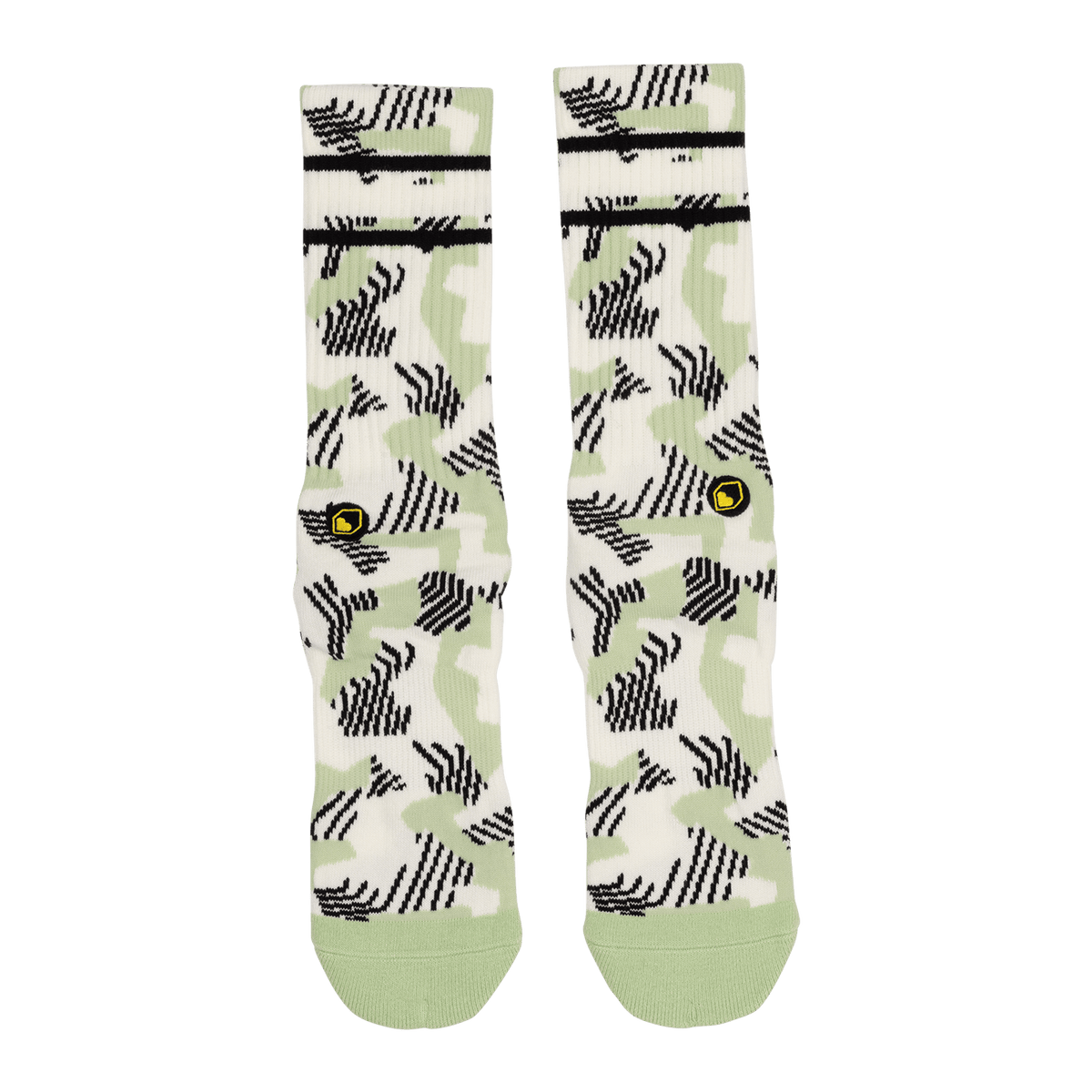 Sokken BURGTEC EVERYDAY CREW PATTERNED Wit/Groen