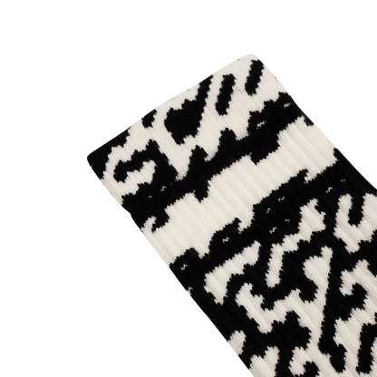 BURGTEC EVERYDAY CREW PATTERNED sokid must/valge