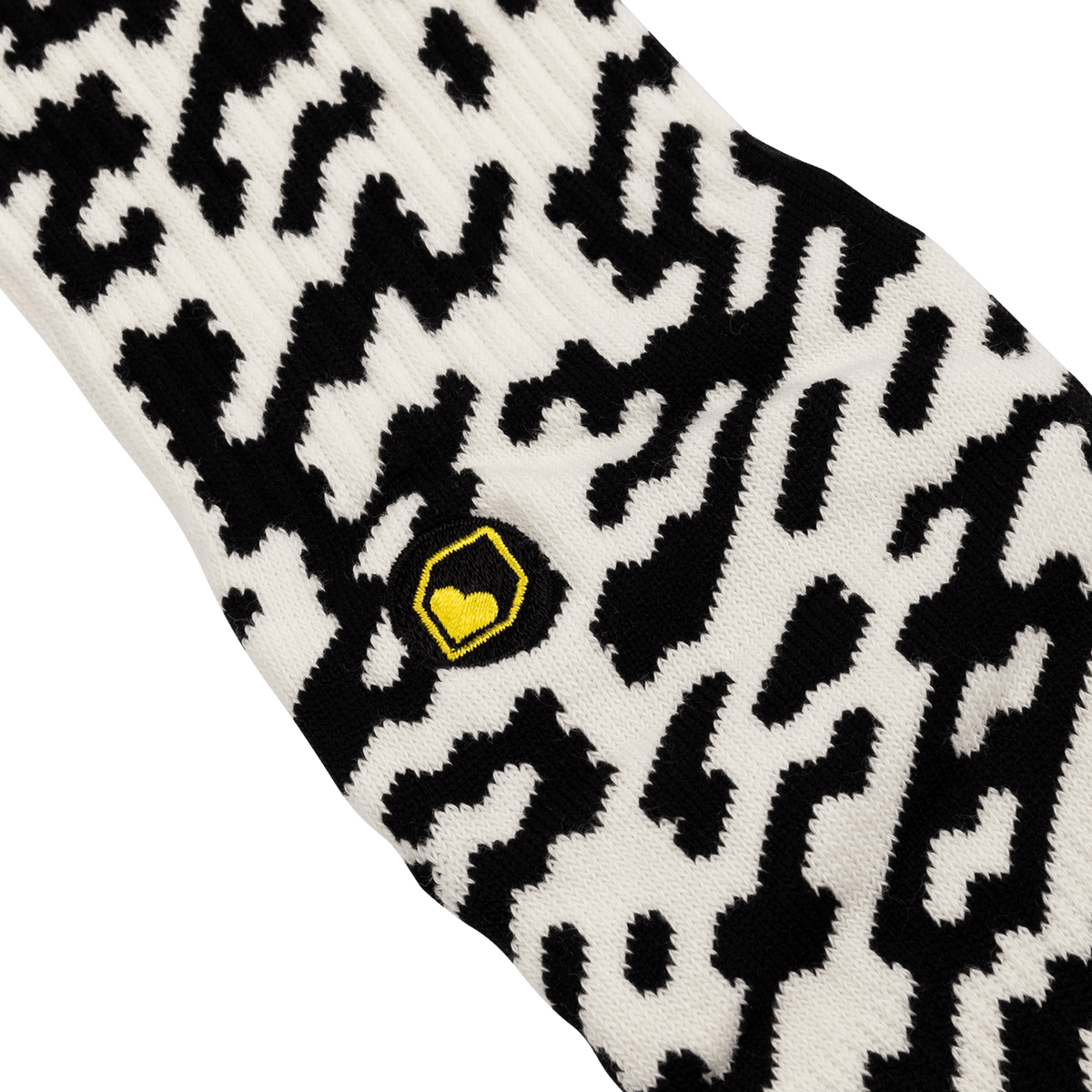 Strumpor BURGTEC EVERYDAY CREW PATTERNED Svart/Vit