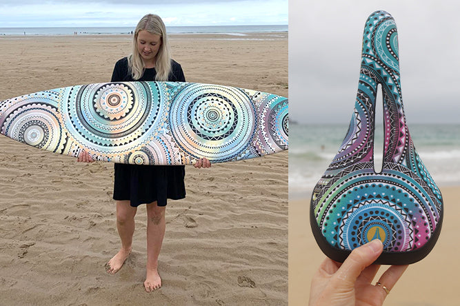 SDG ALLURE V2 Women's Saddle Lux-Alloy Rails Cornish Surf