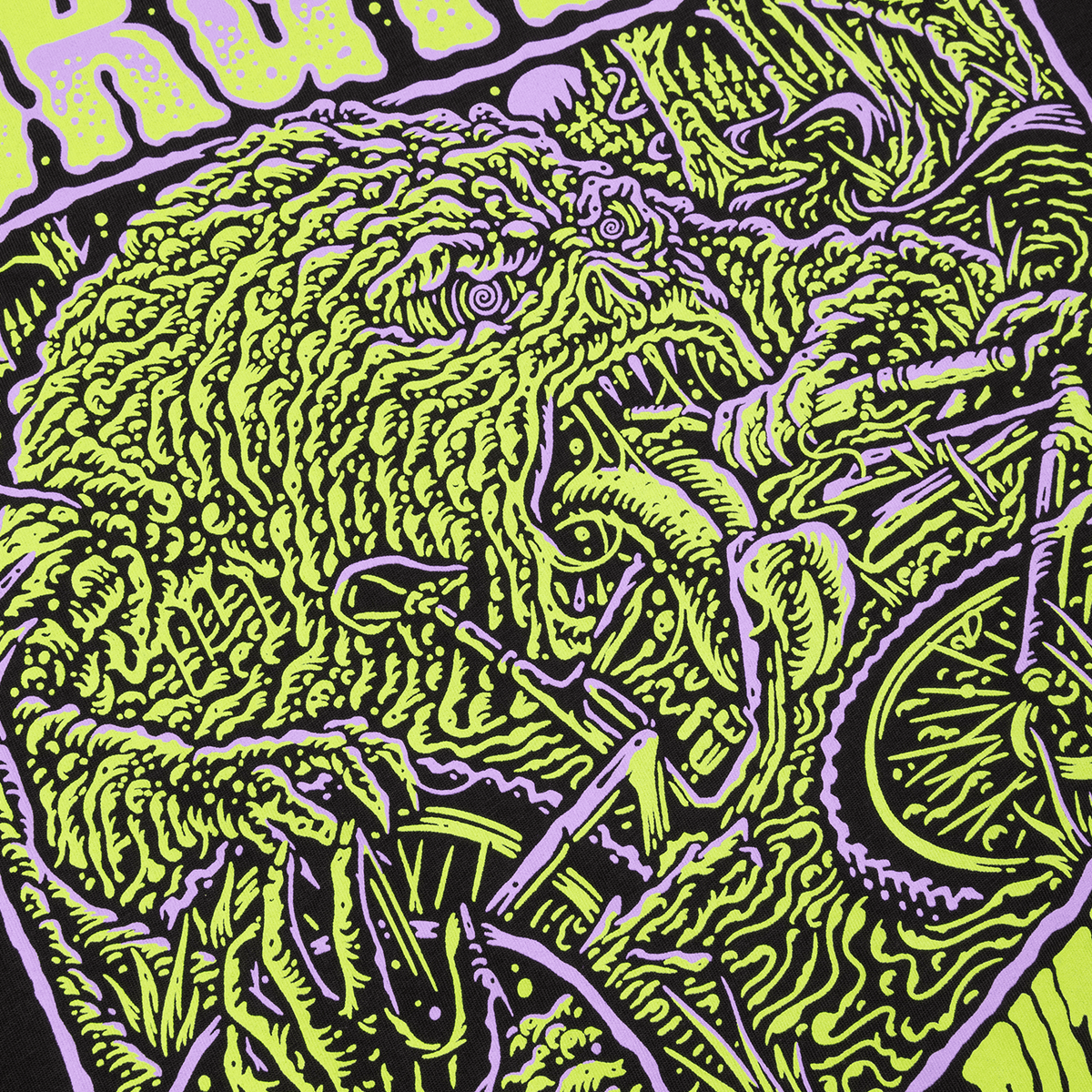 T-paita BURGTEC RUT MONSTER Musta